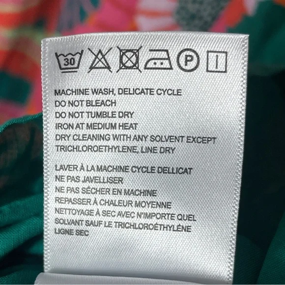 Farm Rio Pleated Palm Midi Dress Tropical - Picture 6 of 16